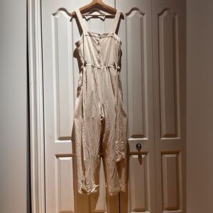H&M Linen Beige Romper size M